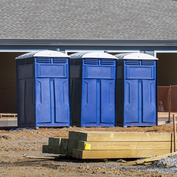 are there any restrictions on where i can place the portable toilets during my rental period in Guinda